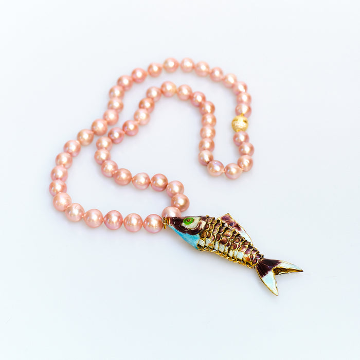 Koi Pink Pearl Necklace