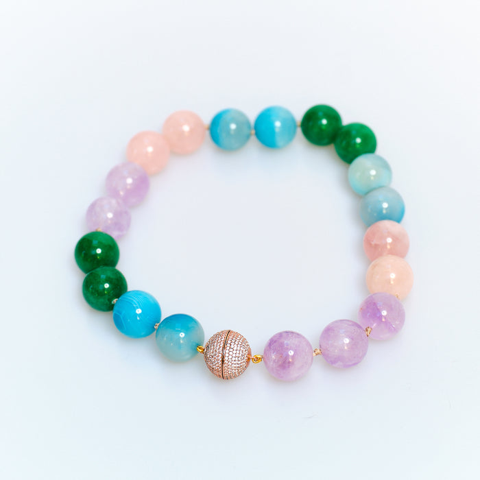 Discoball Rainbow Necklace