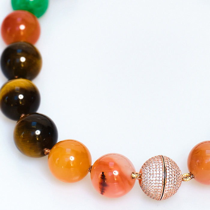 Discoball Necklace Mix stones