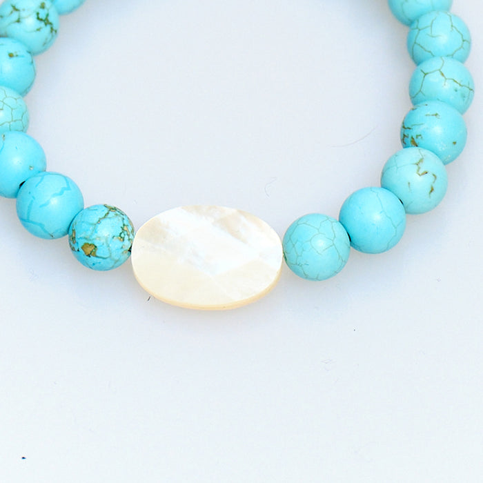 Sugar Pop Turquoise & Pearl Bracelet