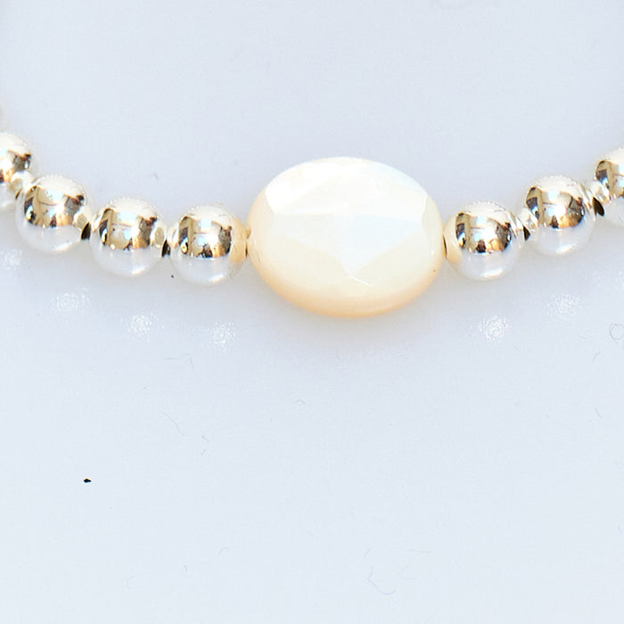 Sugar Pop Mother-of-Pearl Bracelet – Silver