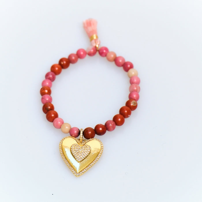 Lucky Charm Red Coral Bracelet