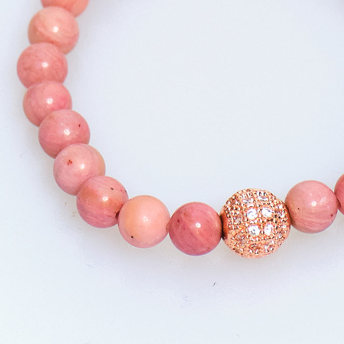 Discoball Pink Coral Bracelet