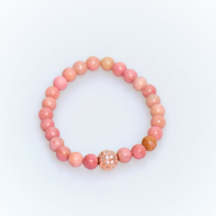 Discoball Pink Coral Bracelet