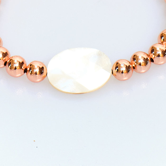 Sugar Pop Mother-of-Pearl Bracelet – Rose Gold