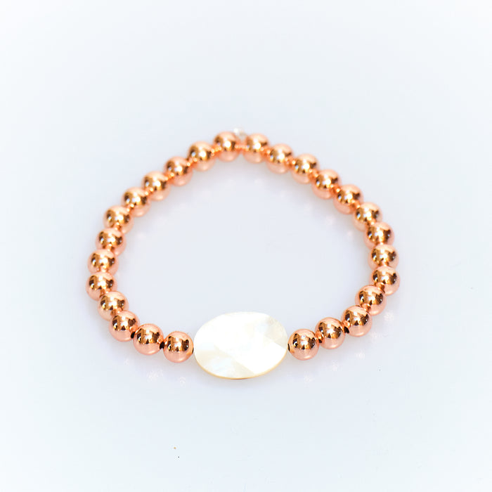 Sugar Pop Mother-of-Pearl Bracelet – Rose Gold