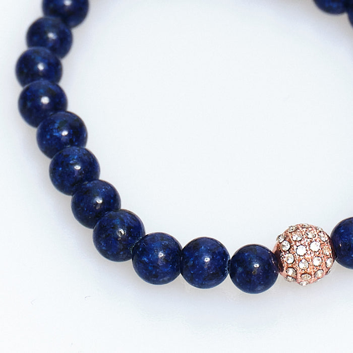 Discoball Lapis Lazuli Bracelet