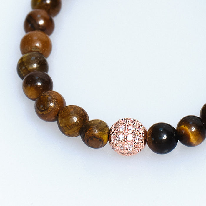 Discoball Tiger’s Eye Bracelet