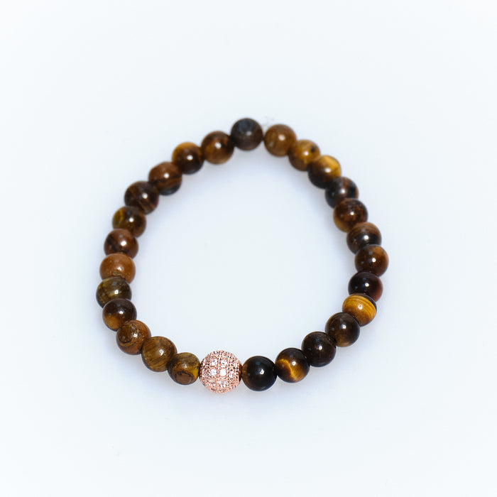 Discoball Tiger’s Eye Bracelet
