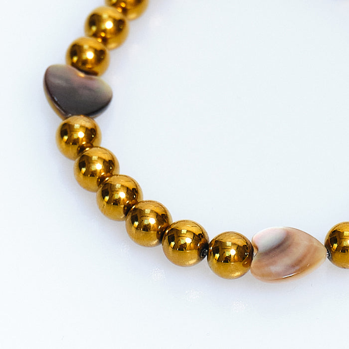 Candy Chic Mother of Pearl Bracelet - Gold
