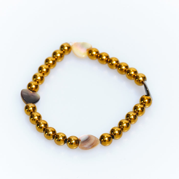 Candy Chic Mother of Pearl Bracelet - Gold