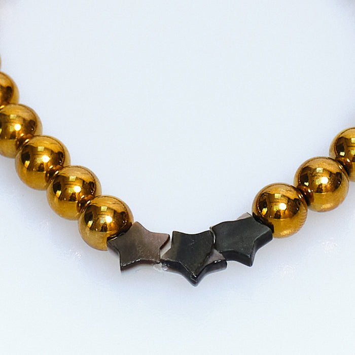 Sugar Pop Triple Star metal Bead Bracelet