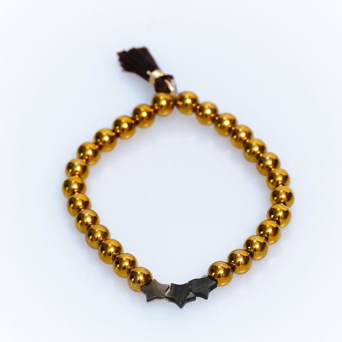 Sugar Pop Triple Star metal Bead Bracelet