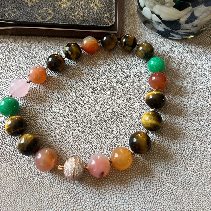 Discoball Necklace Mix stones