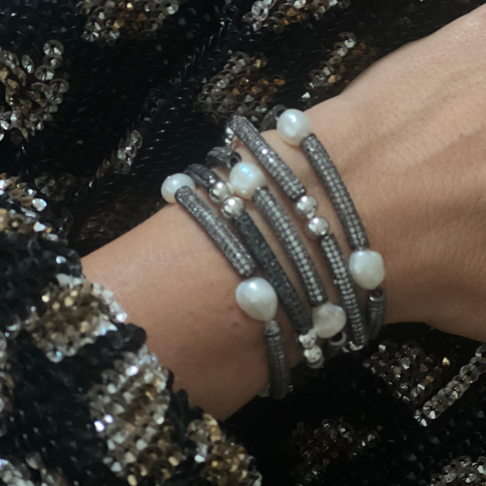 Candy Chic Black and White Bracelet