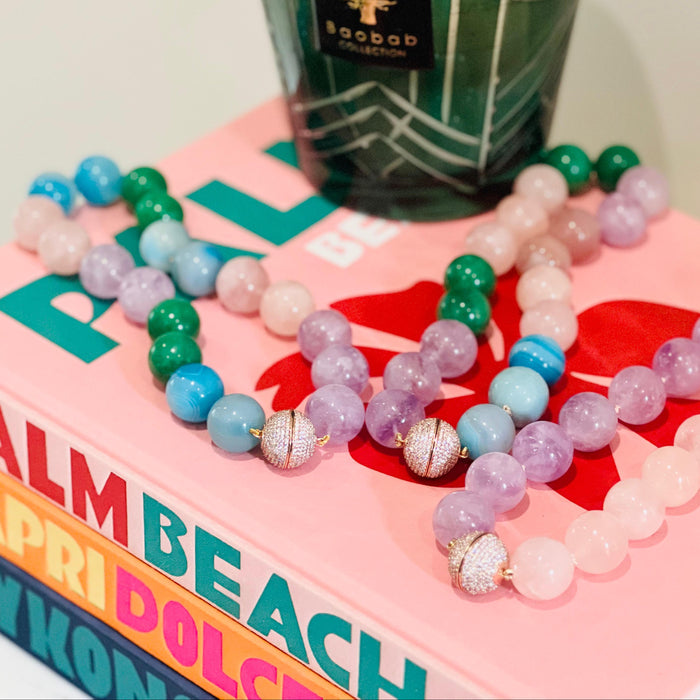 Discoball Rainbow Necklace